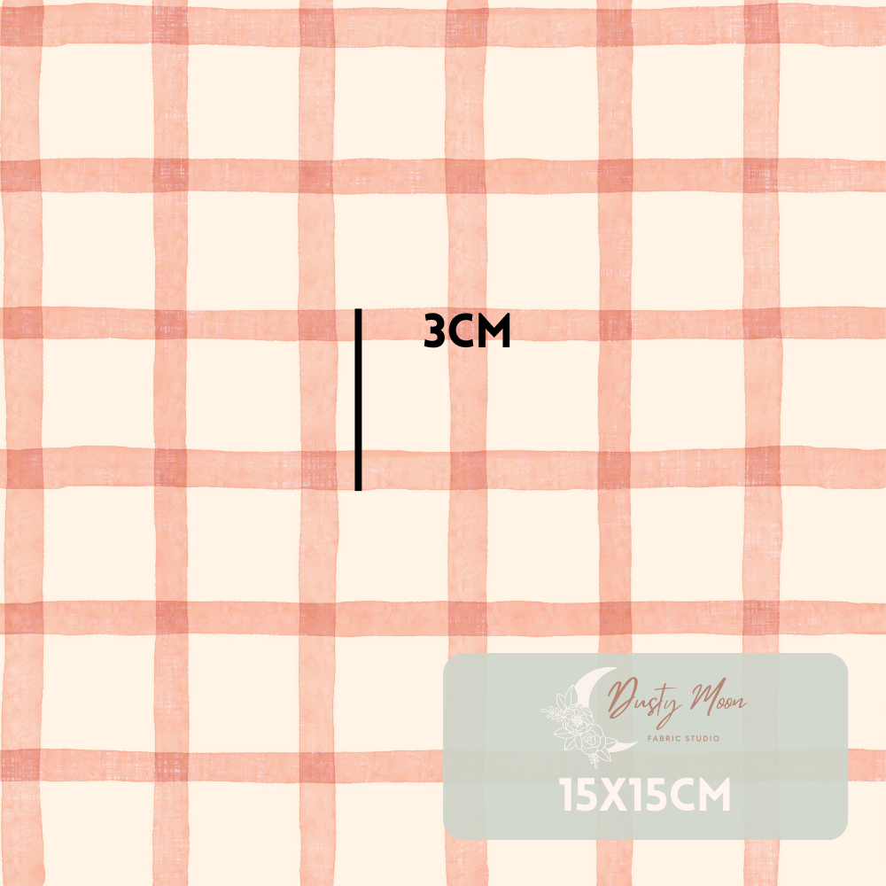 Petal Hare Gingham Peach | Pre Order 19th - 25th June