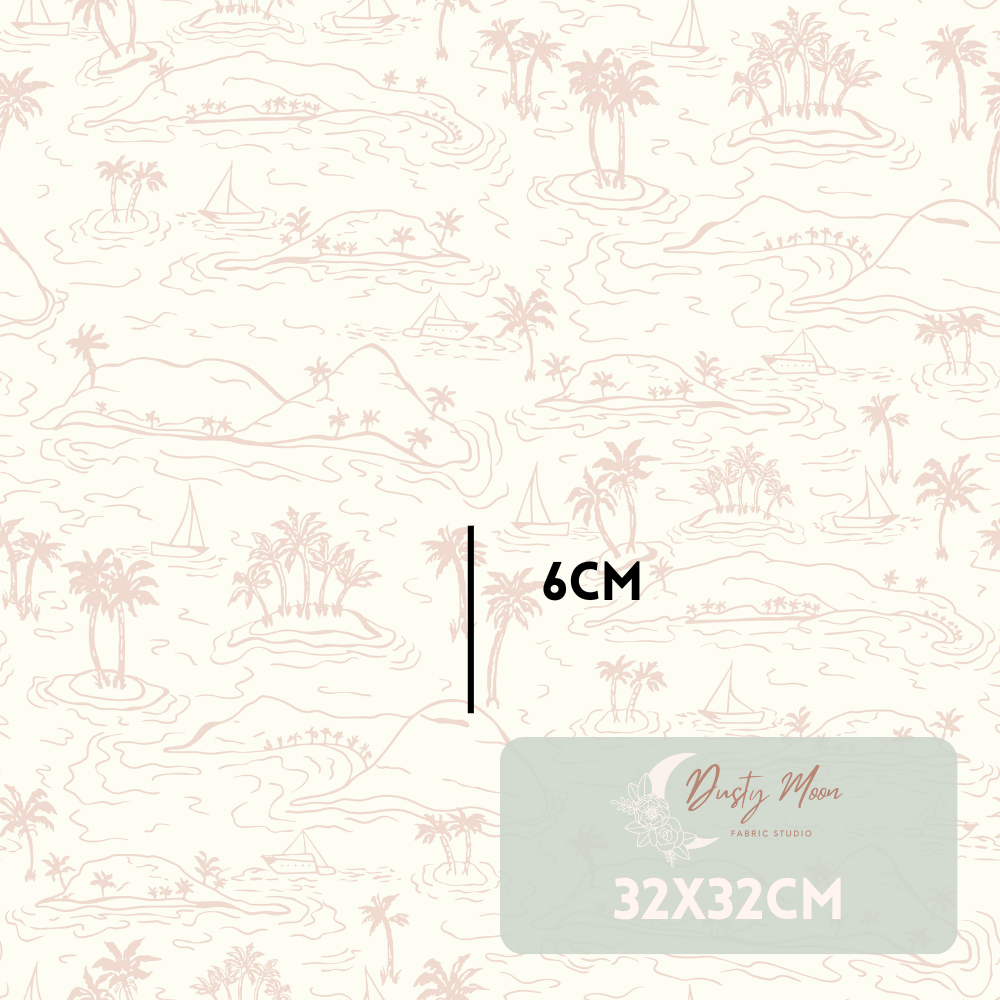 Whitsunday Islands Toile Blush | Pre Order 19th - 25th June