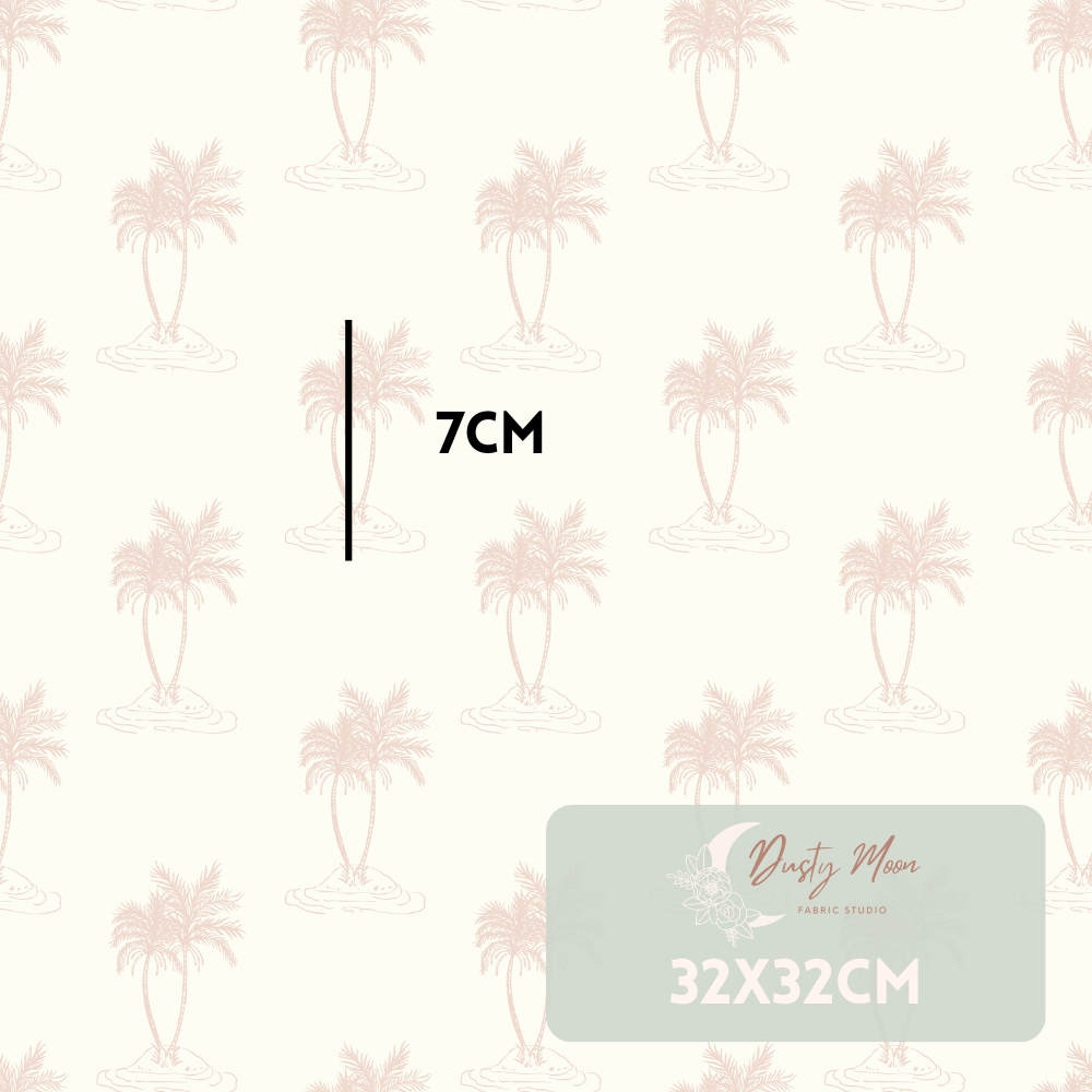Palm Trees Cream Blush | Pre Order 19th - 25th June