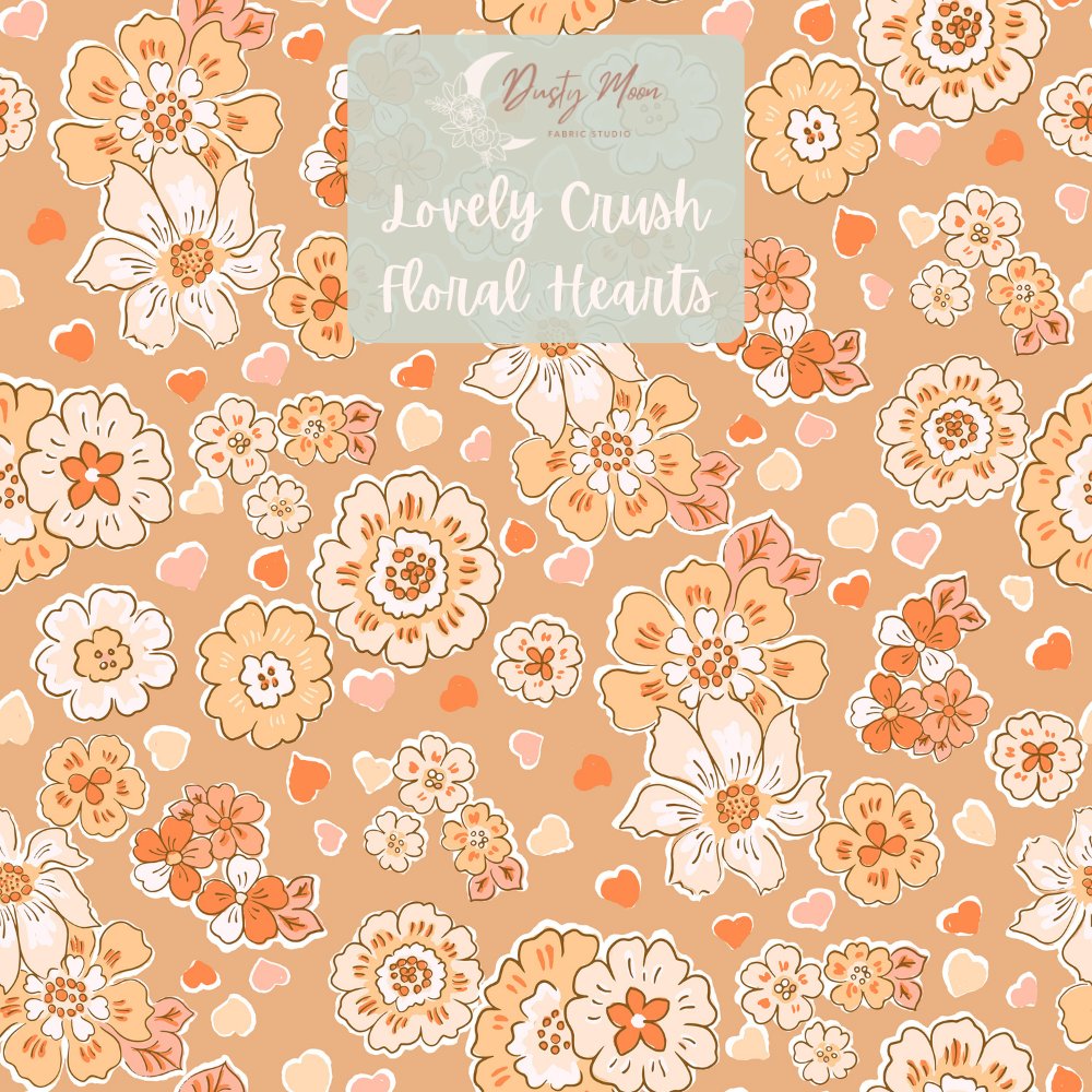 Lovely Crush Floral Hearts Orange | Pre Order 19th - 25th June