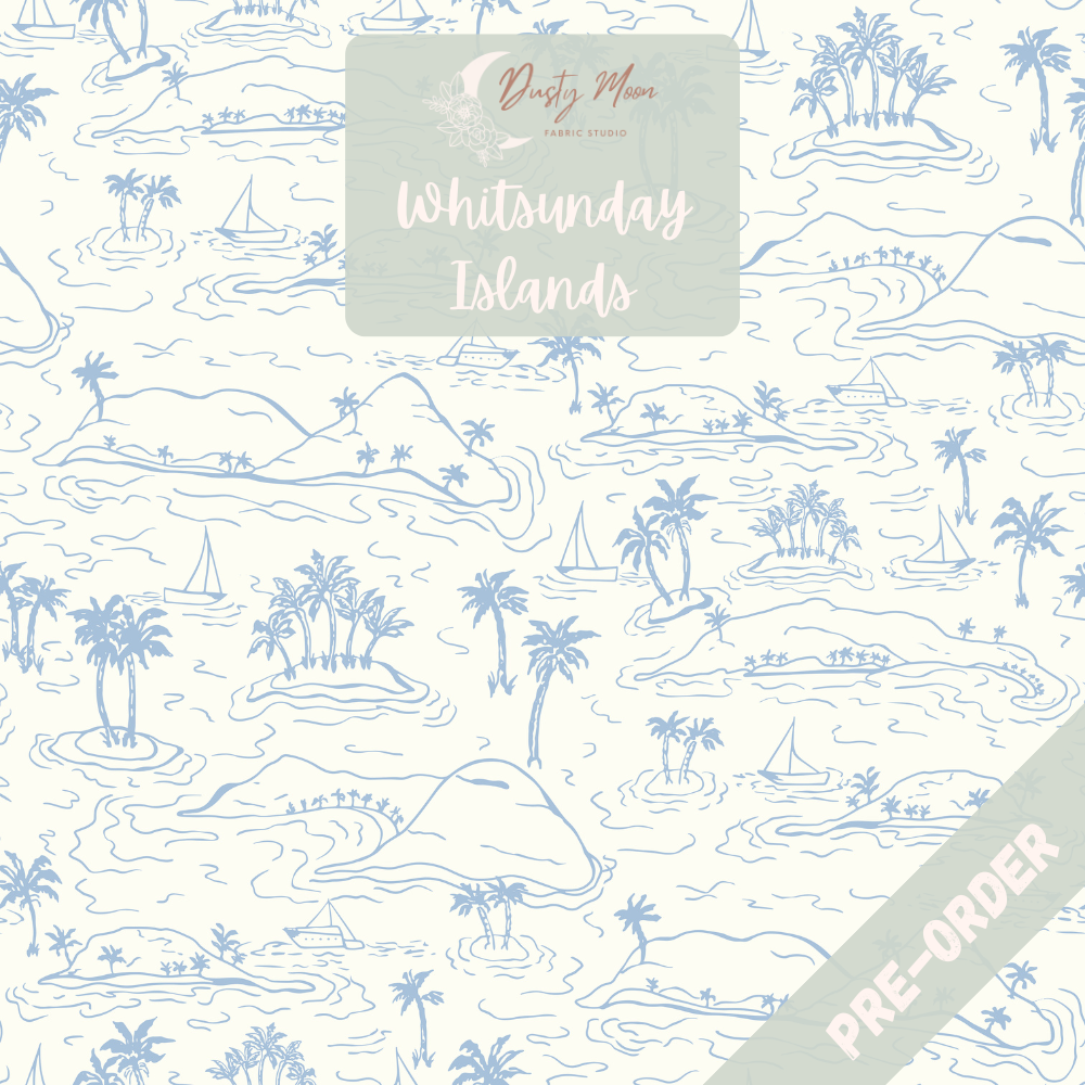 Whitsunday Islands Toile Sky Blue | Pre Order 18th Feb - 24th Feb