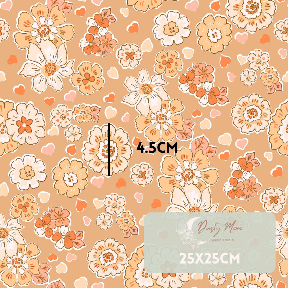 Lovely Crush Floral Hearts Orange | Pre Order 19th - 25th June