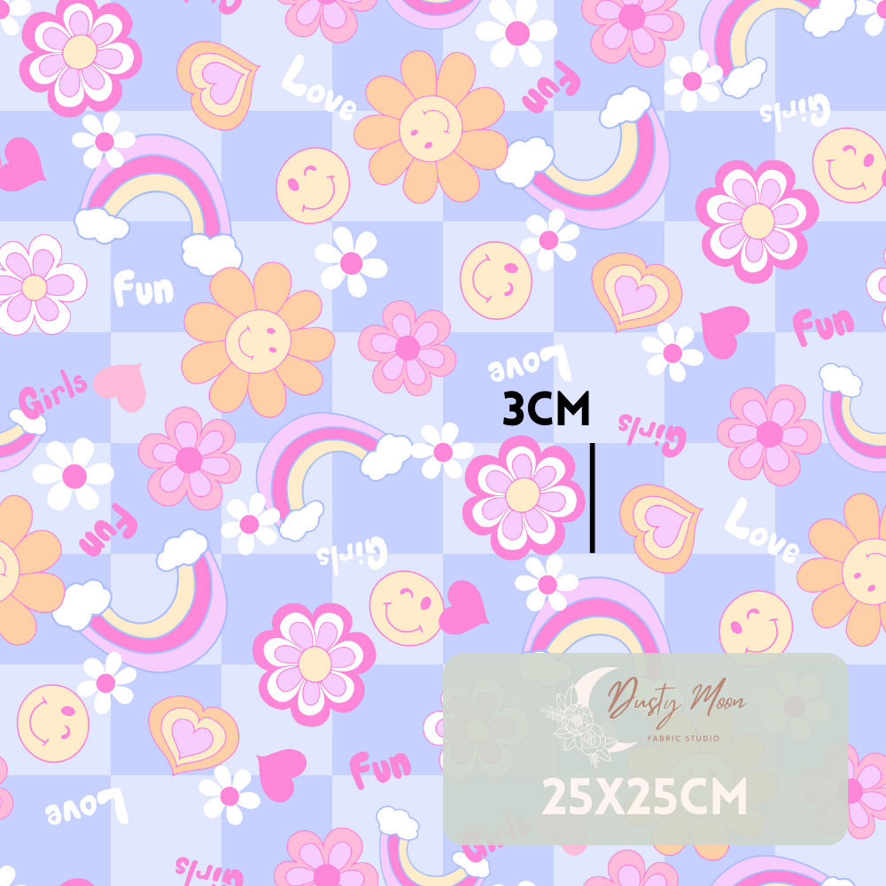 Fun & Love Check Purple | Pre Order 19th - 25th June