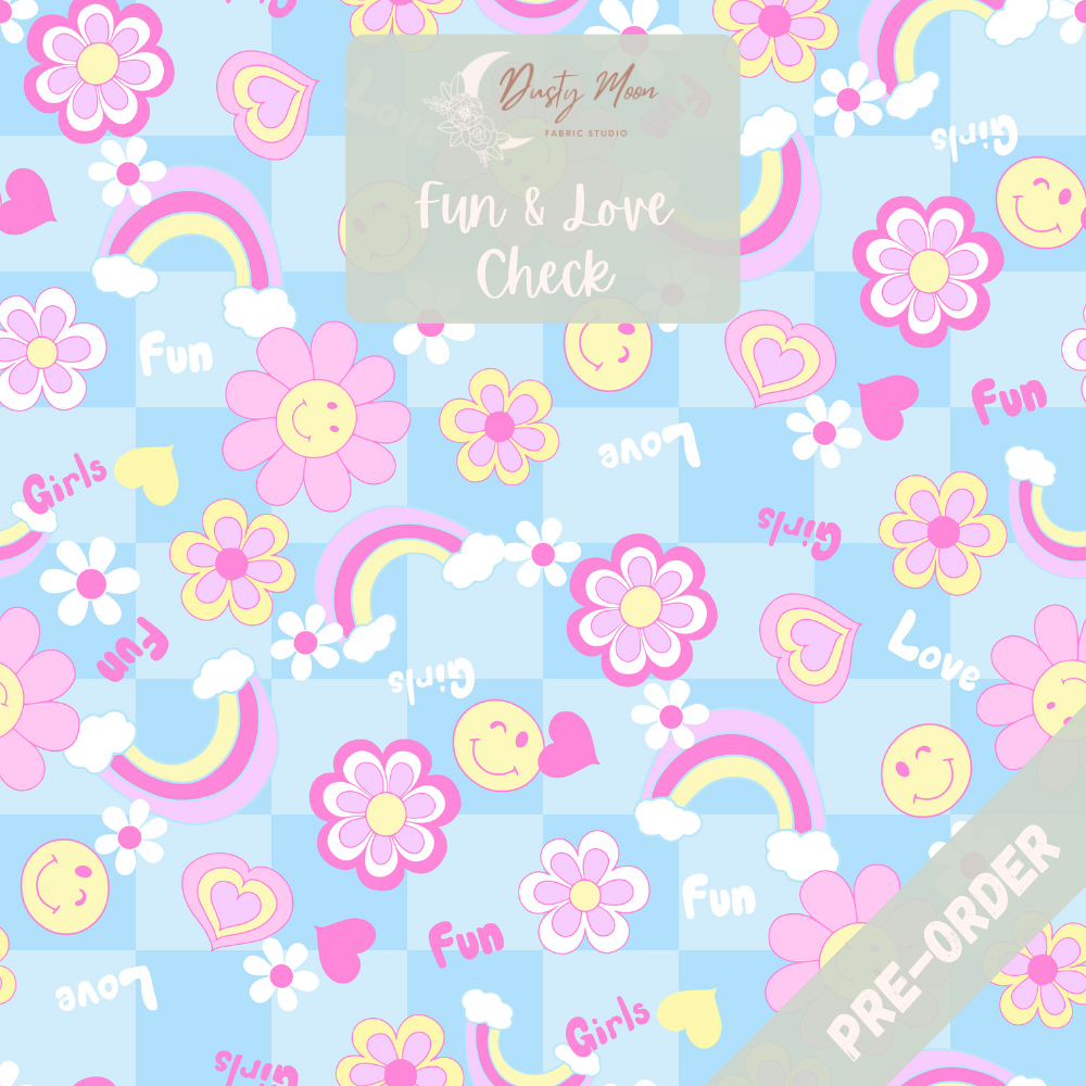 Fun & Love Check Blue | Pre Order 19th - 25th June