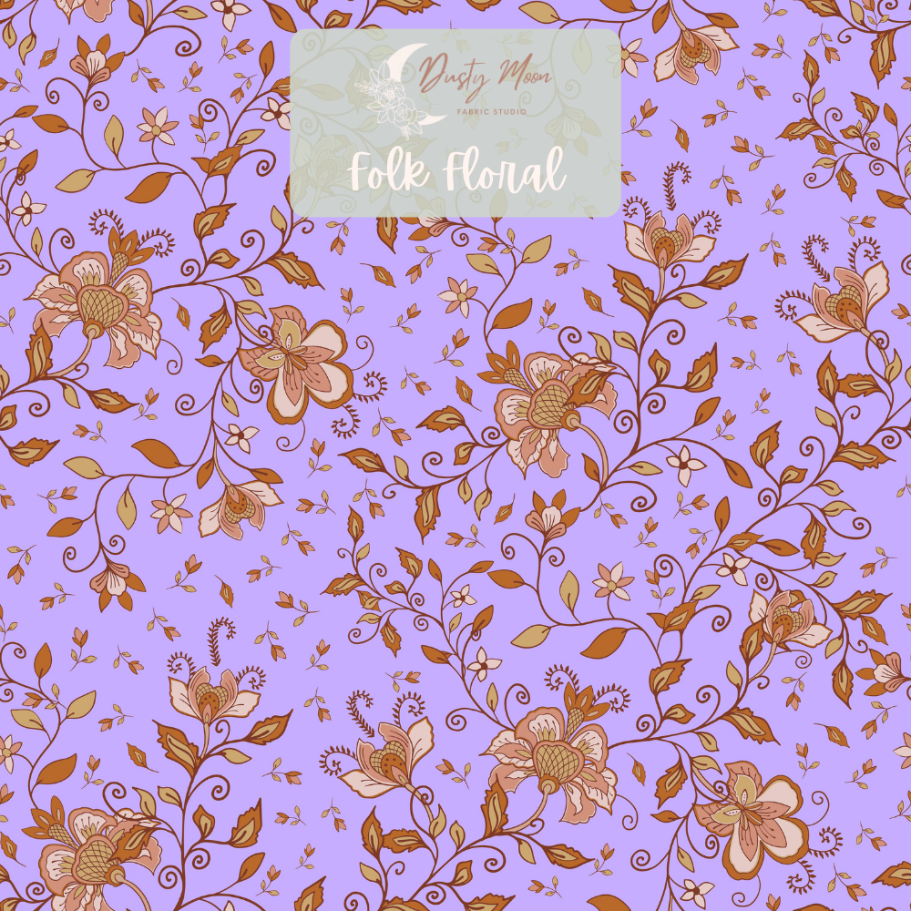 Folk Floral Purple | Pre Order 19th - 25th June