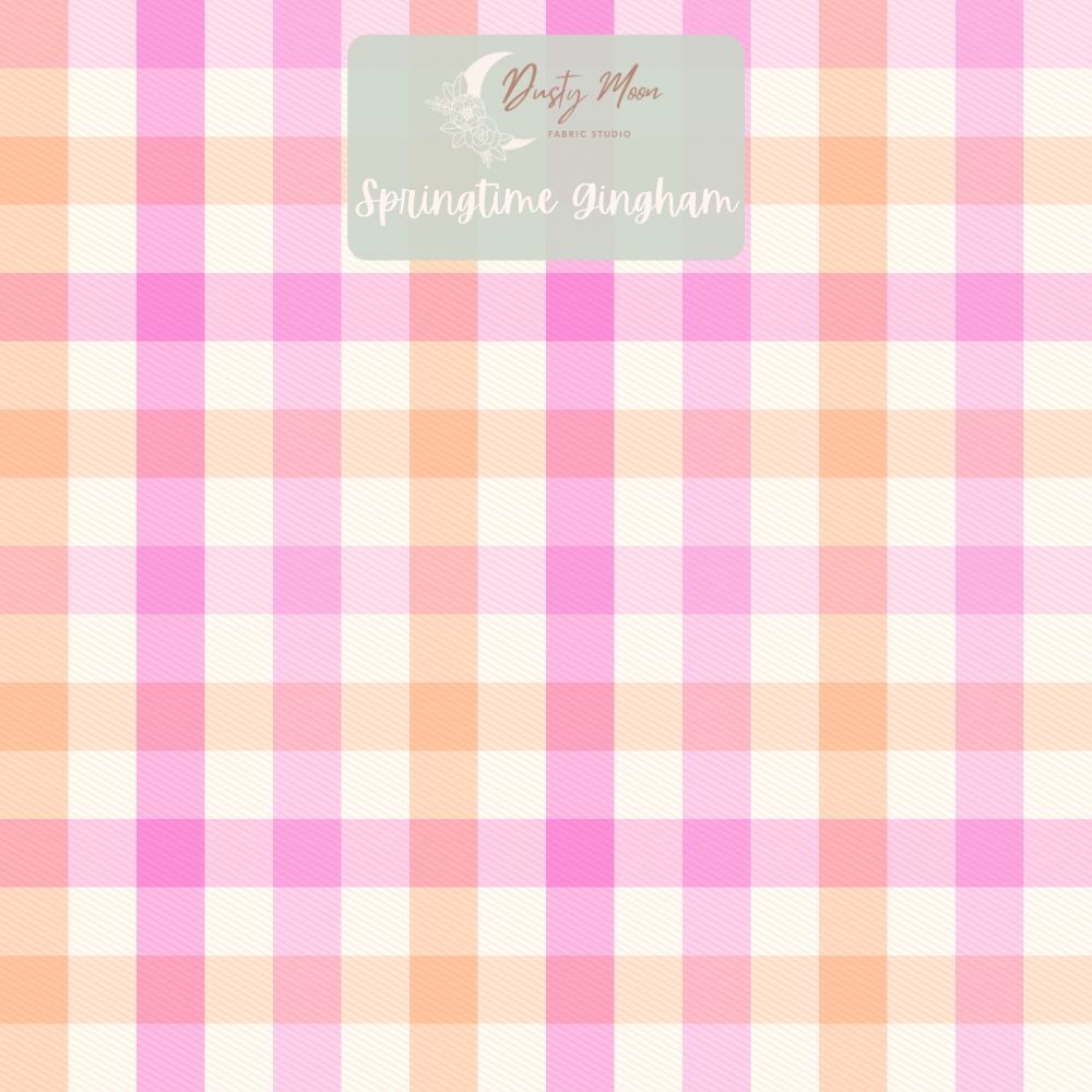 Springtime Gingham Peach | Pre Order 19th - 25th June
