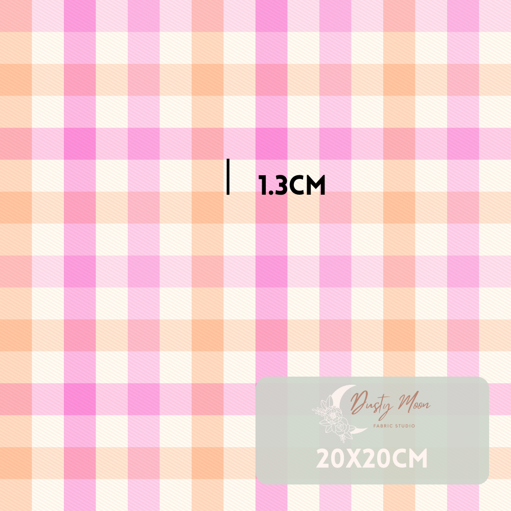 Springtime Gingham Peach | Pre Order 19th - 25th June
