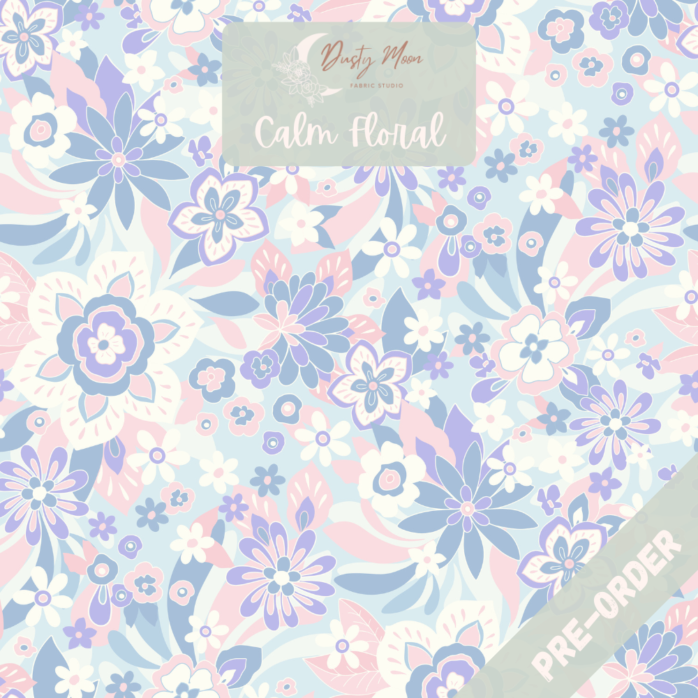 Calm Floral Blue | Pre Order 19th - 25th June