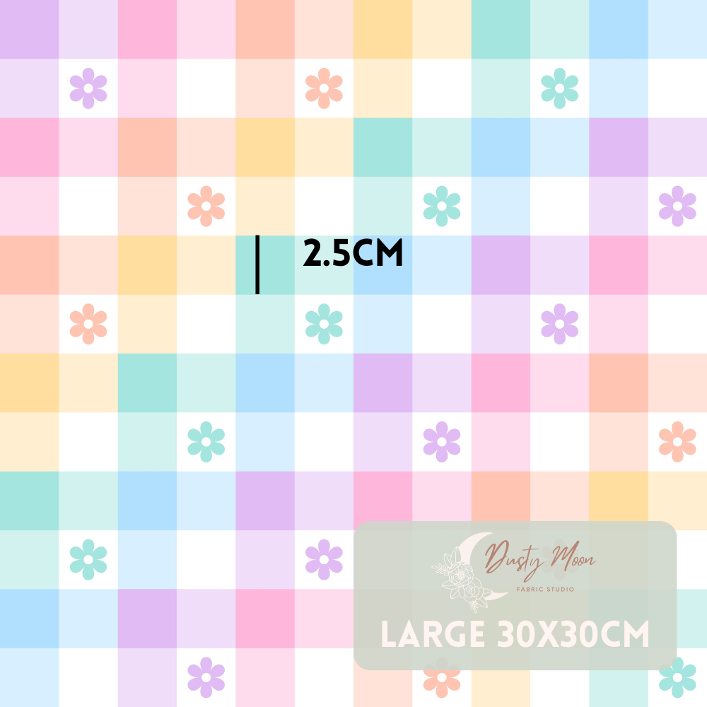 Rainbow Daisy Gingham | Pre Order 19th - 25th June