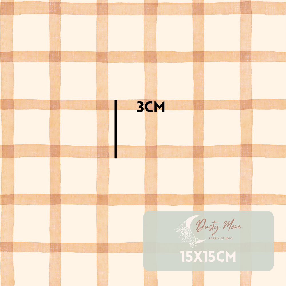 Petal Hare Gingham Ochre | Pre Order 19th - 25th June