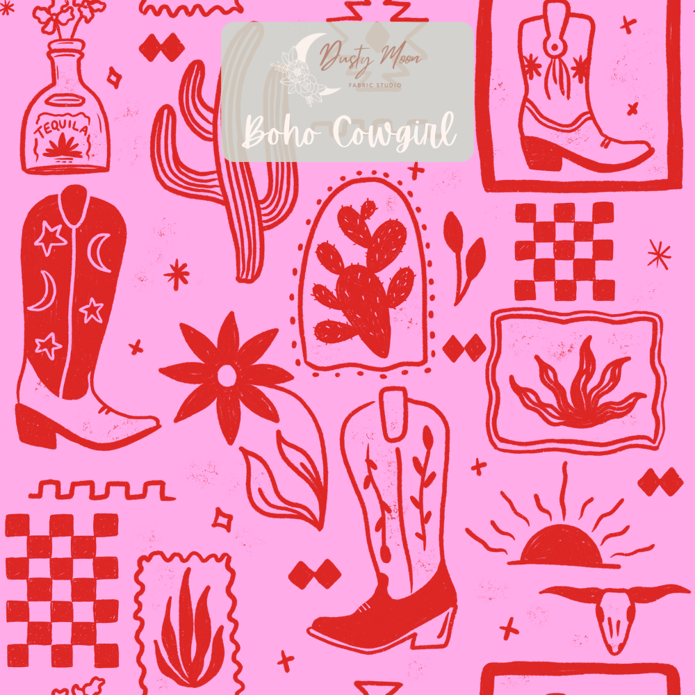 Boho Cowgirl Red and Pink | Pre Order 6th - 13th May