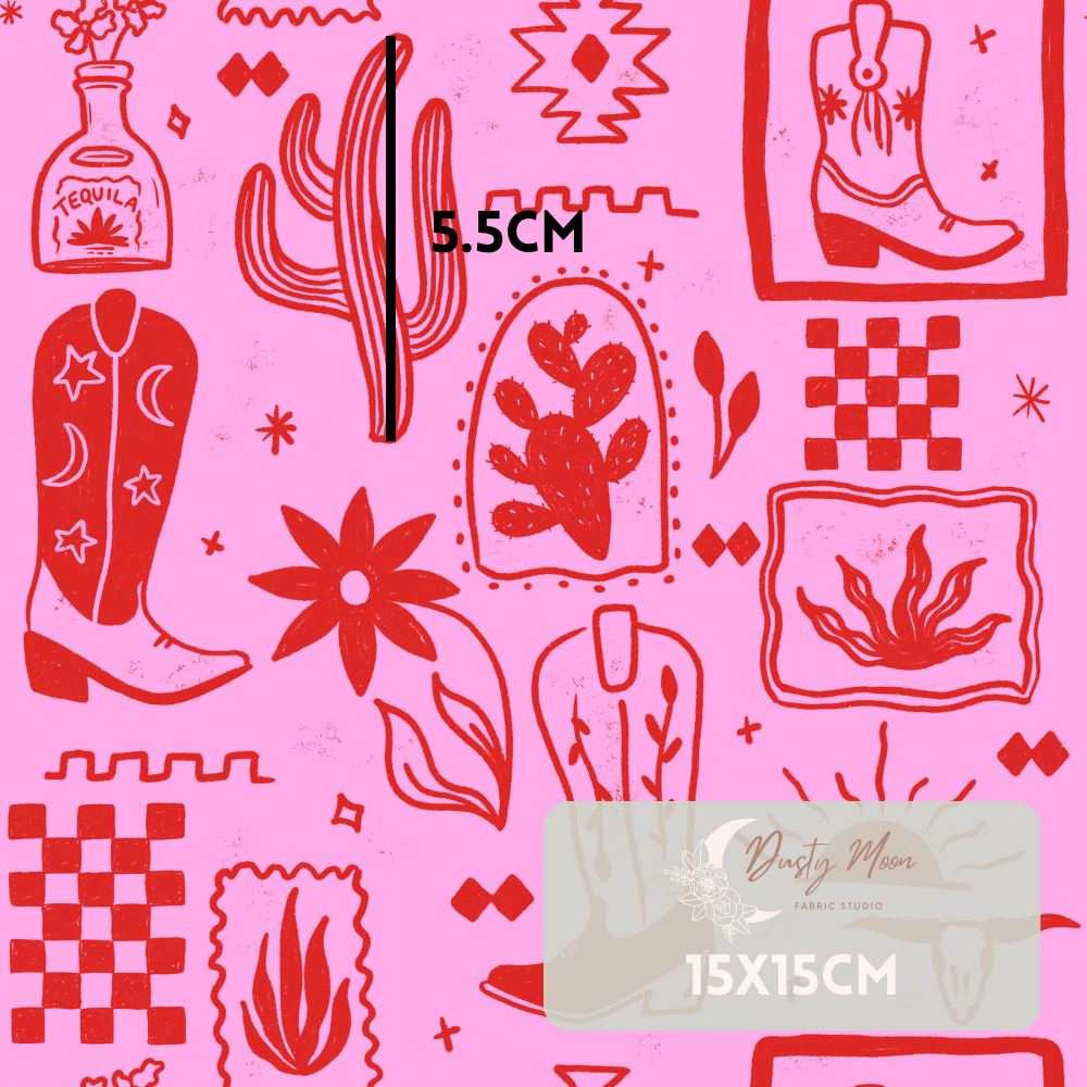 Boho Cowgirl Red and Pink | Pre Order 6th - 13th May