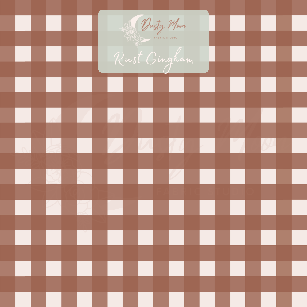 Rust Gingham | Pre Order 26th Mar - 2nd Apr