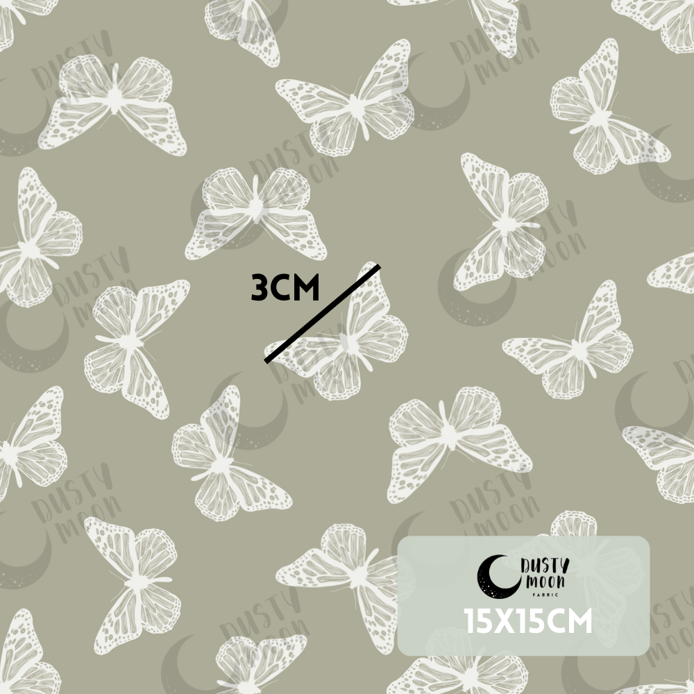 Sage Butterflies Woven | Retail