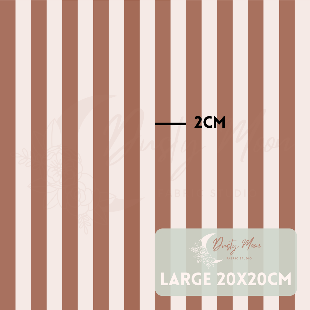 Rust Stripes Cotton Woven | Retail