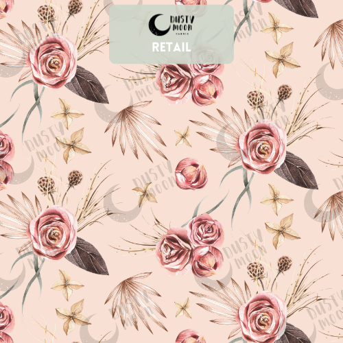 Boho Roses Woven | Retail
