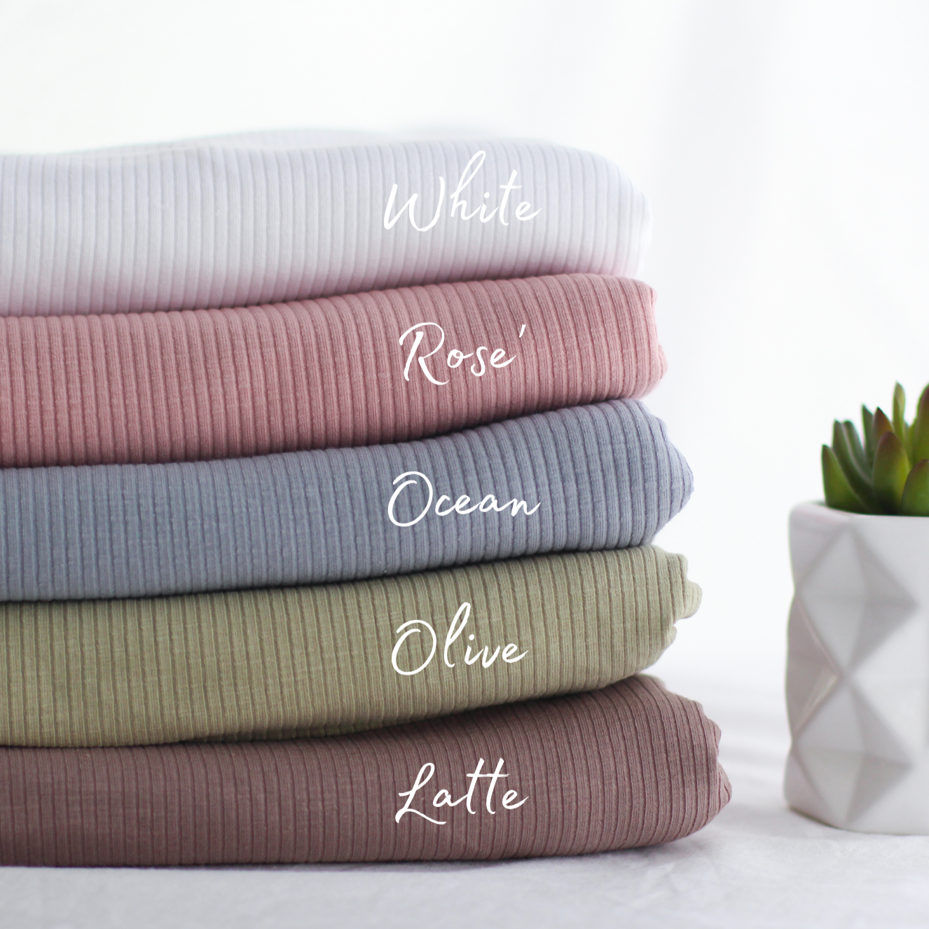 Ribbed 4*2 Knit | Ocean