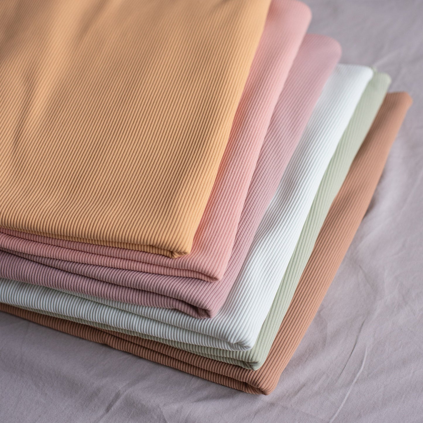 Rib Swim Fabric SPF 50+ | Mauve