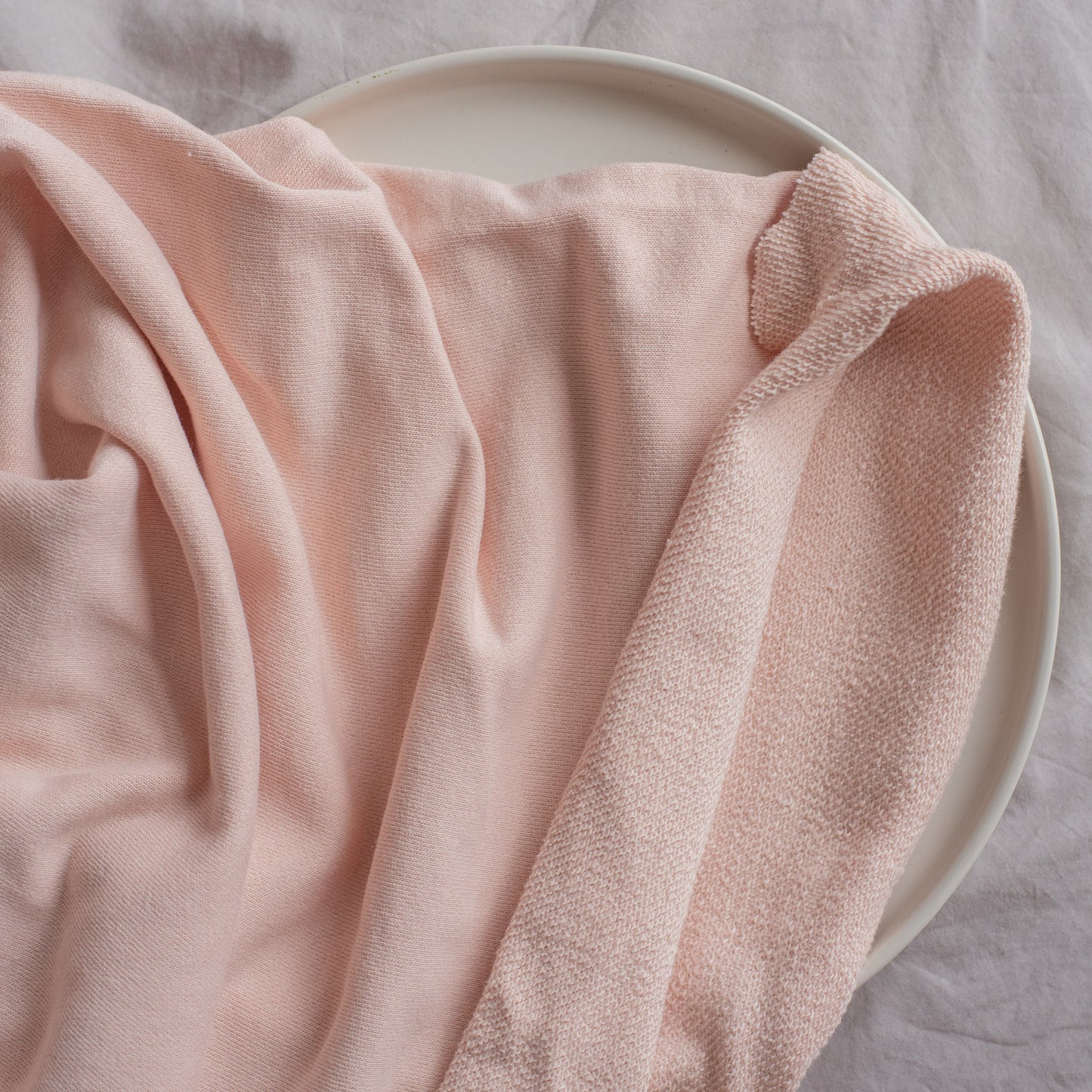 French Terry 100% Cotton Knit | Peach