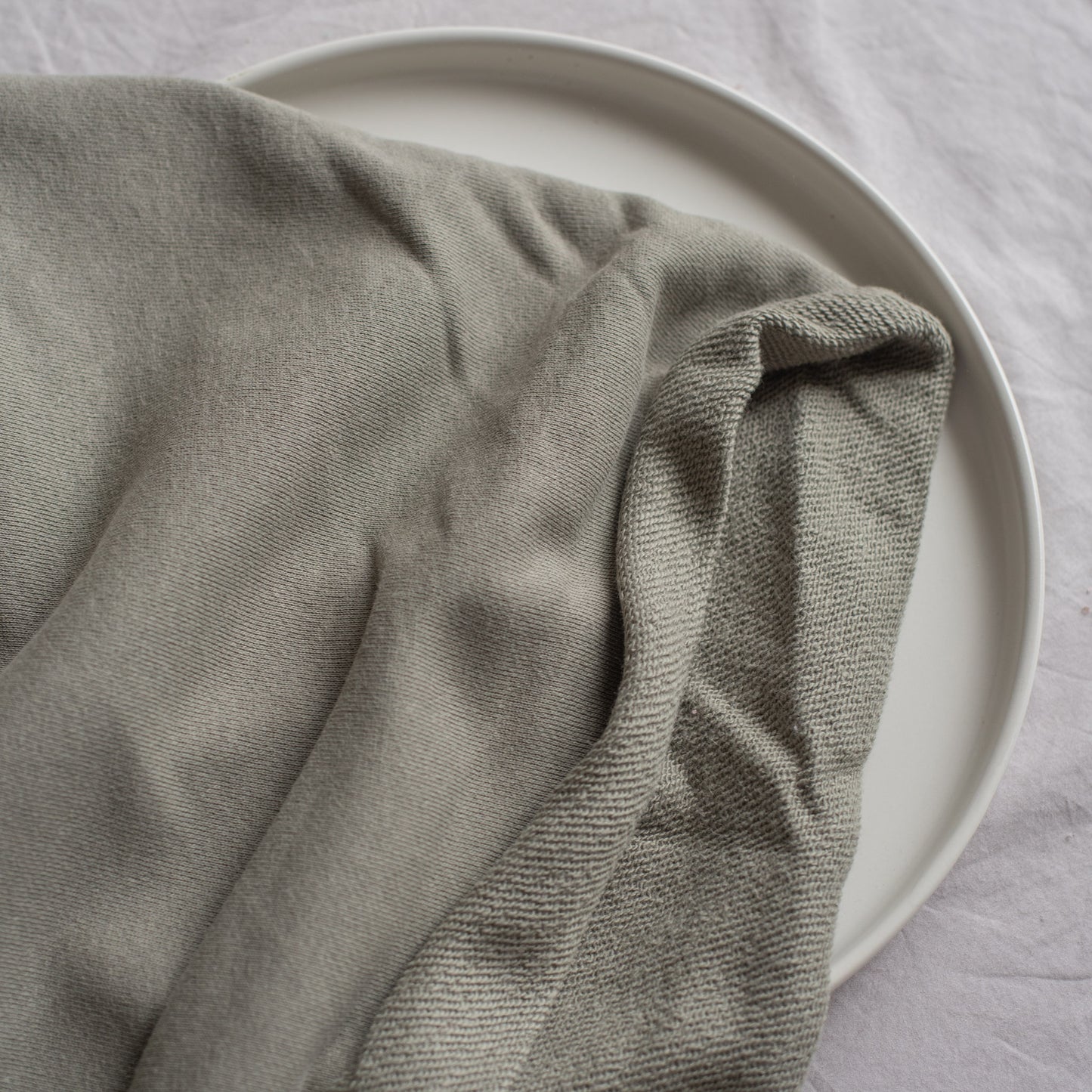 French Terry 100% Cotton Knit | Sage