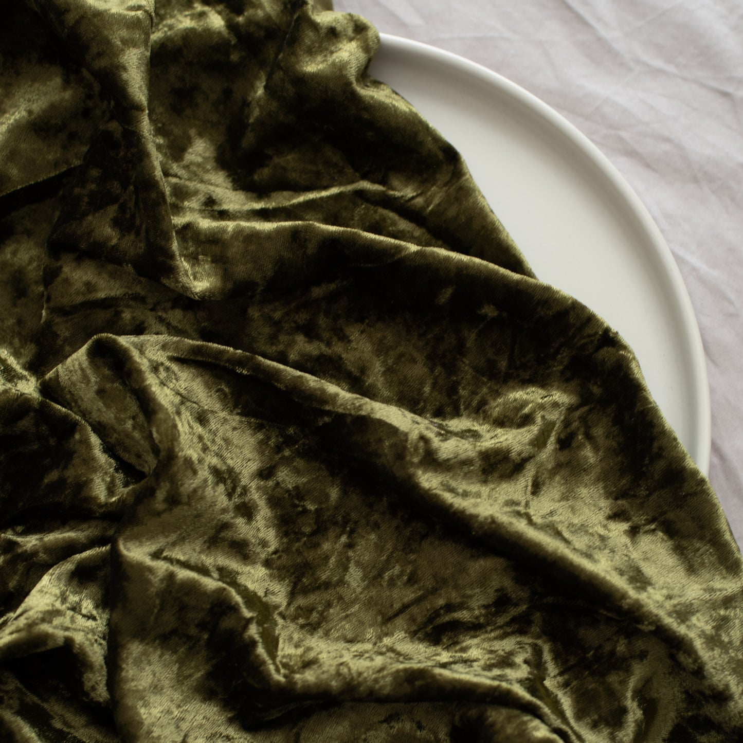 Crushed Stretch Velvet | Fern