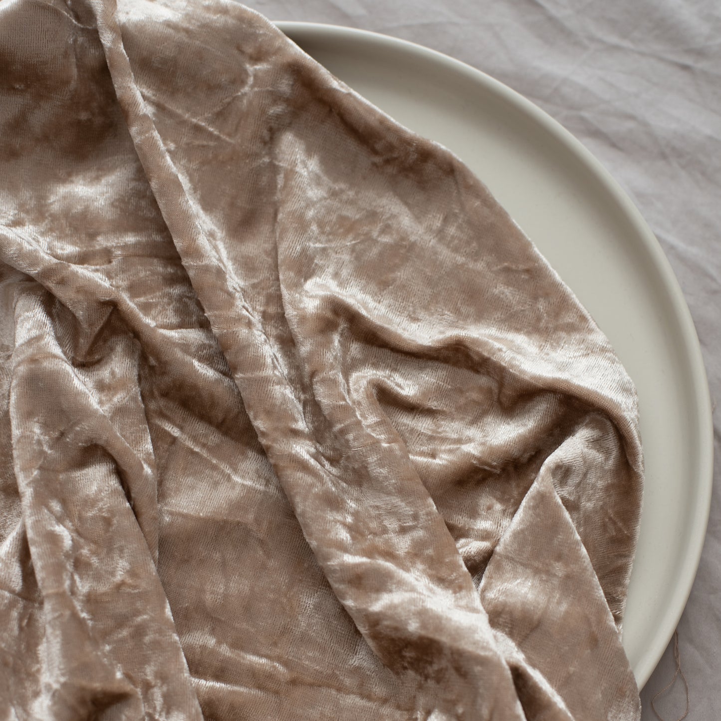 Crushed Stretch Velvet | Teddy