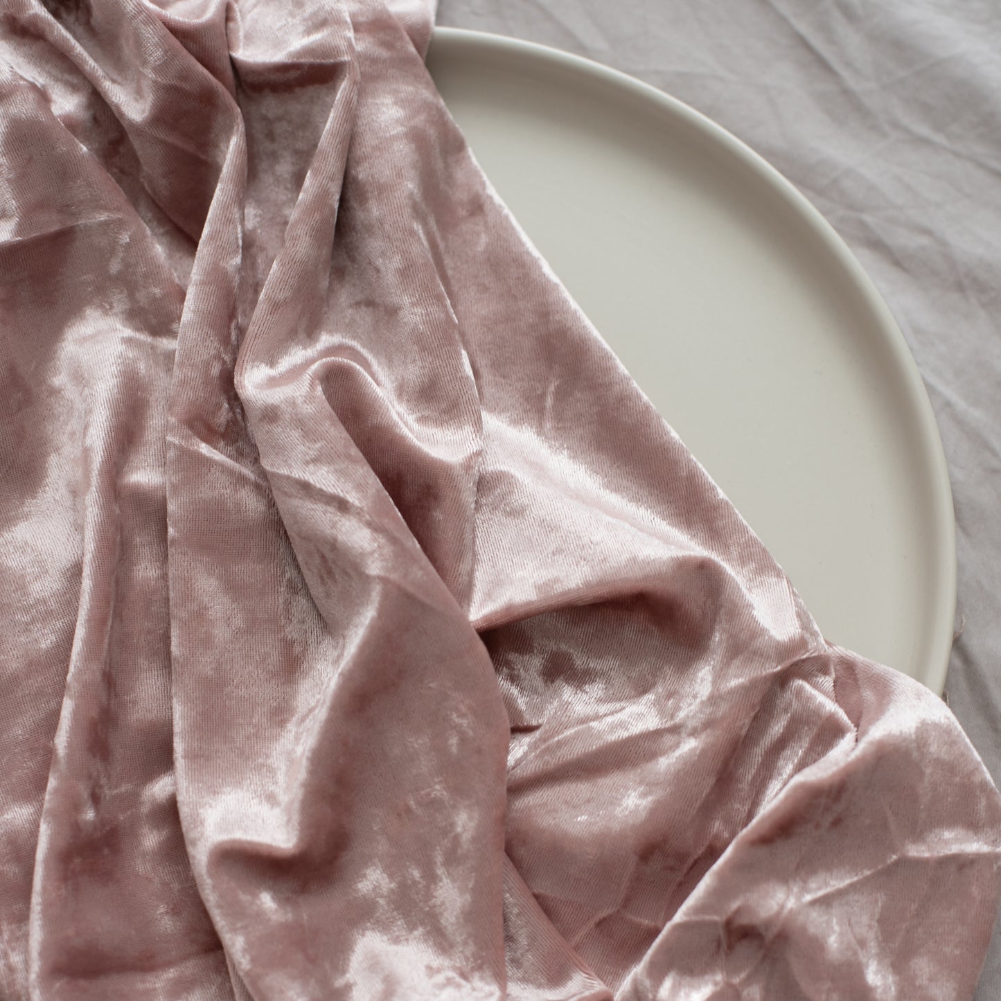 Crushed Stretch Velvet | Rose Quartz