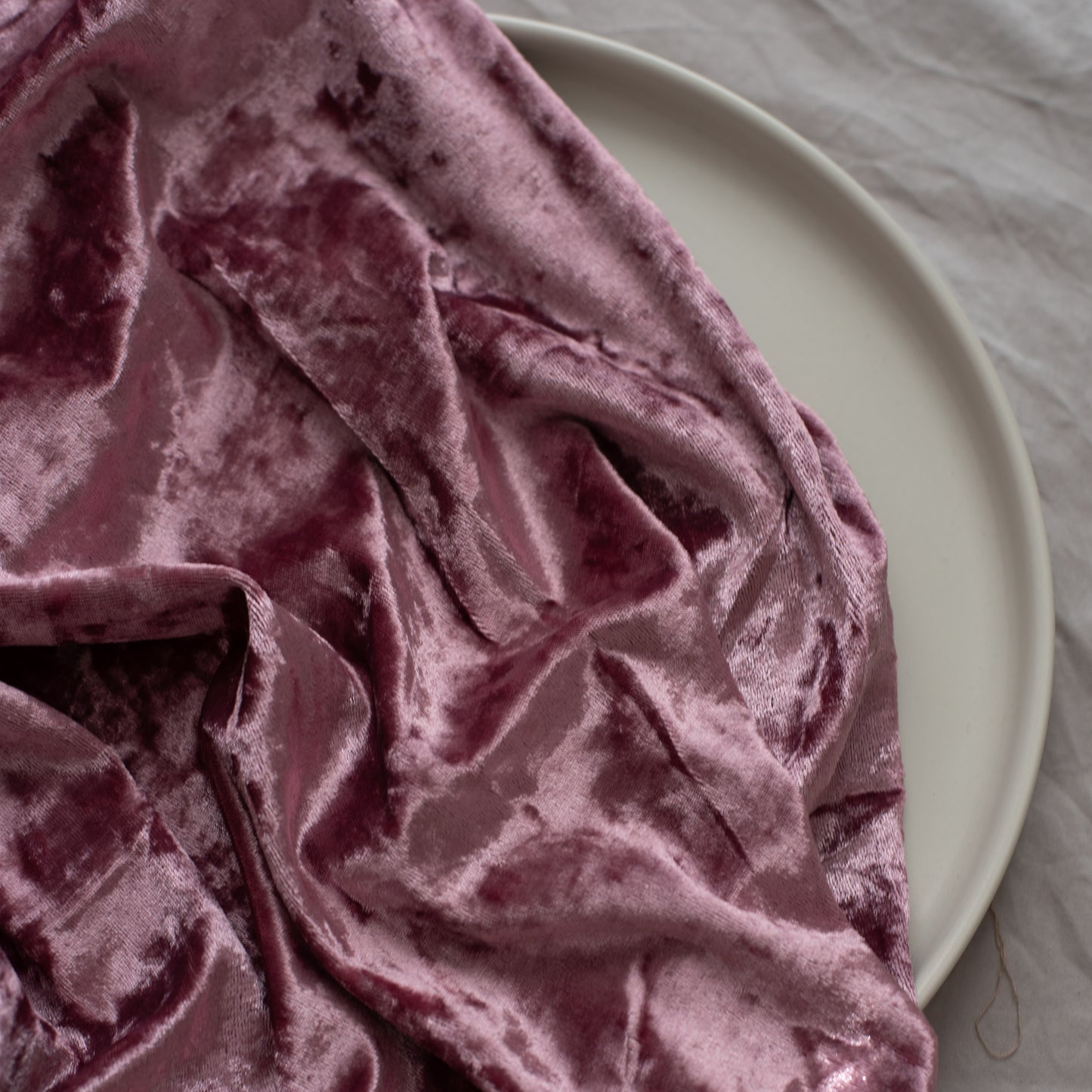 Crushed Stretch Velvet | Blush Rose