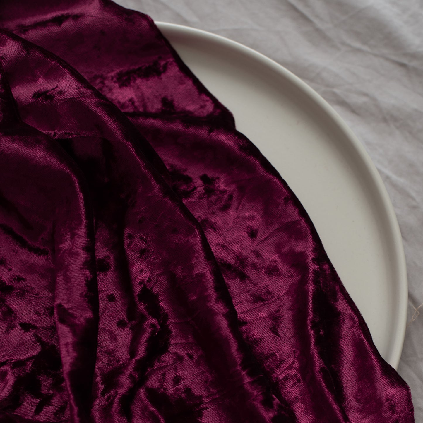 Crushed Stretch Velvet | Claret