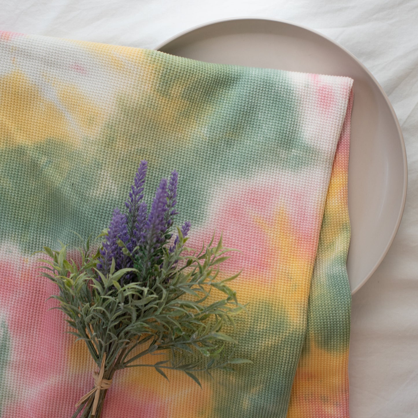 Tie Dye Waffle Knit | Sorbet