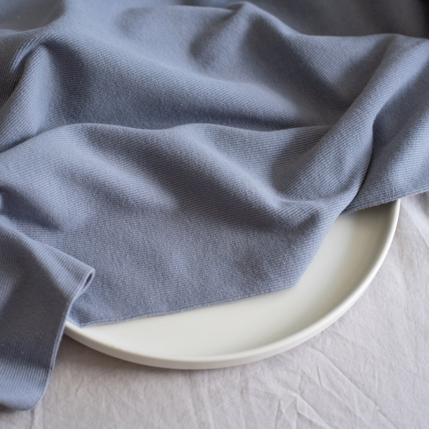 Tubular Ribbing | Blue Grey