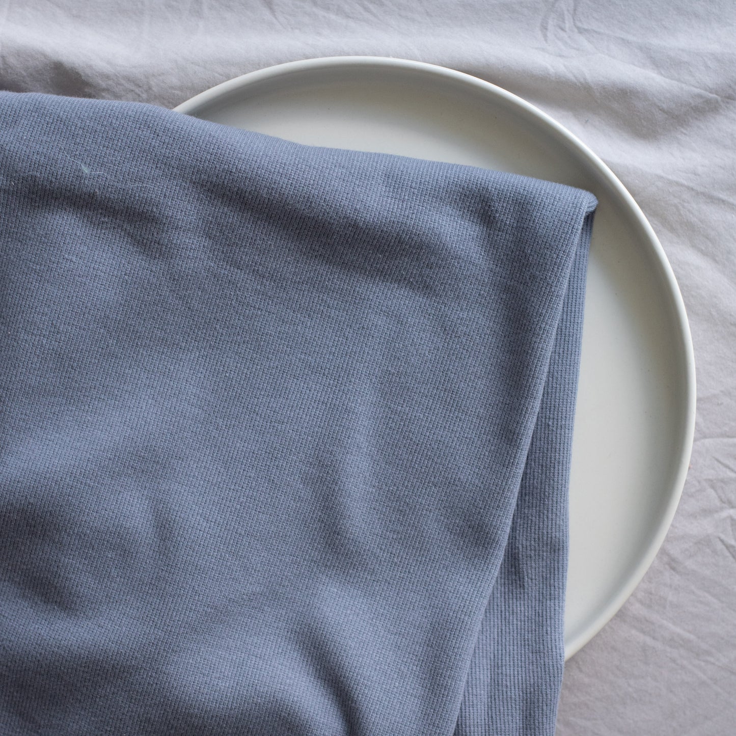 Tubular Ribbing | Blue Grey