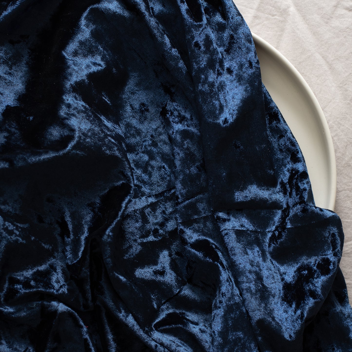 Crushed Stretch Velvet | Sapphire