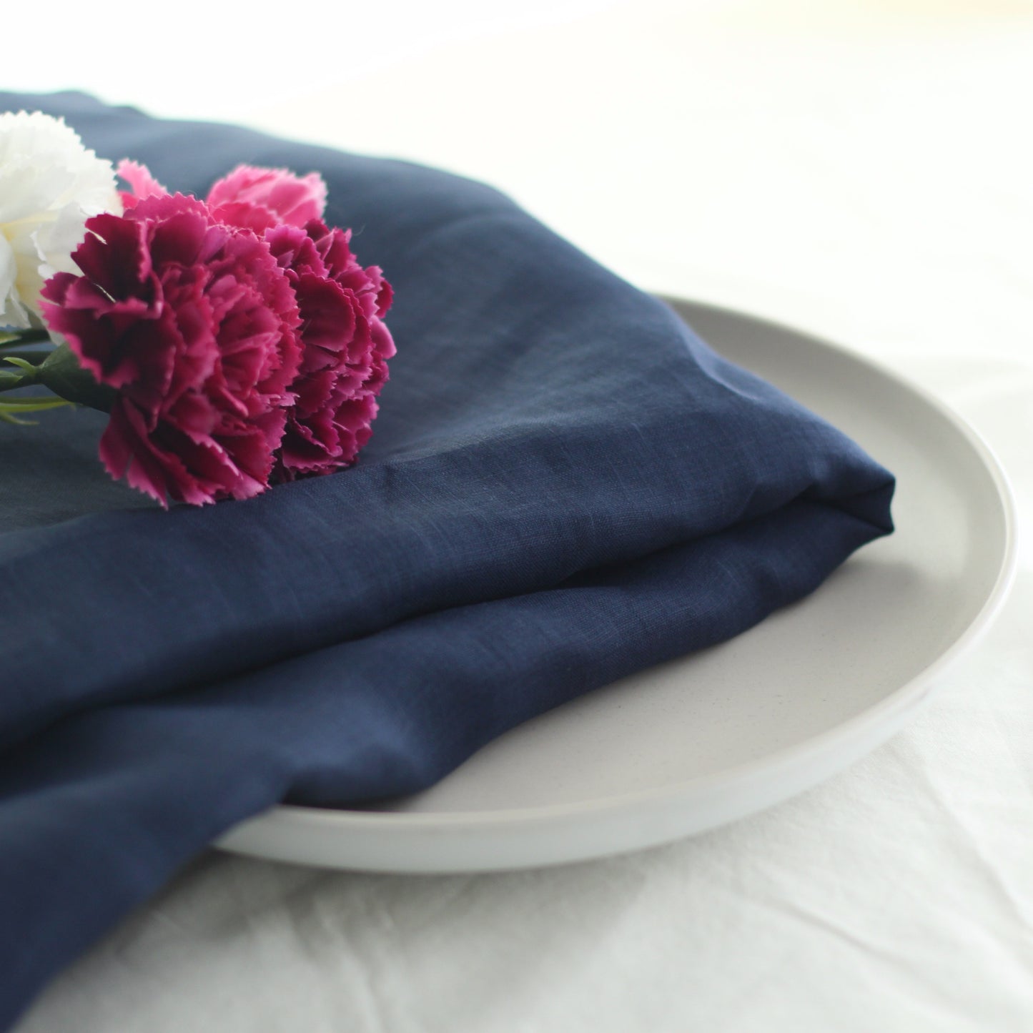 Pure Linen Fabric | Midnight Blue