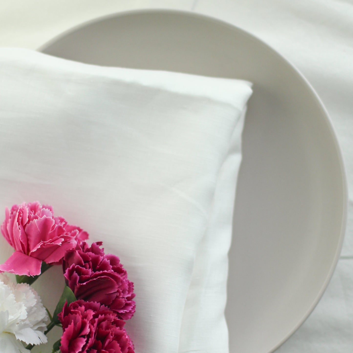 Pure Linen Fabric | Milk White