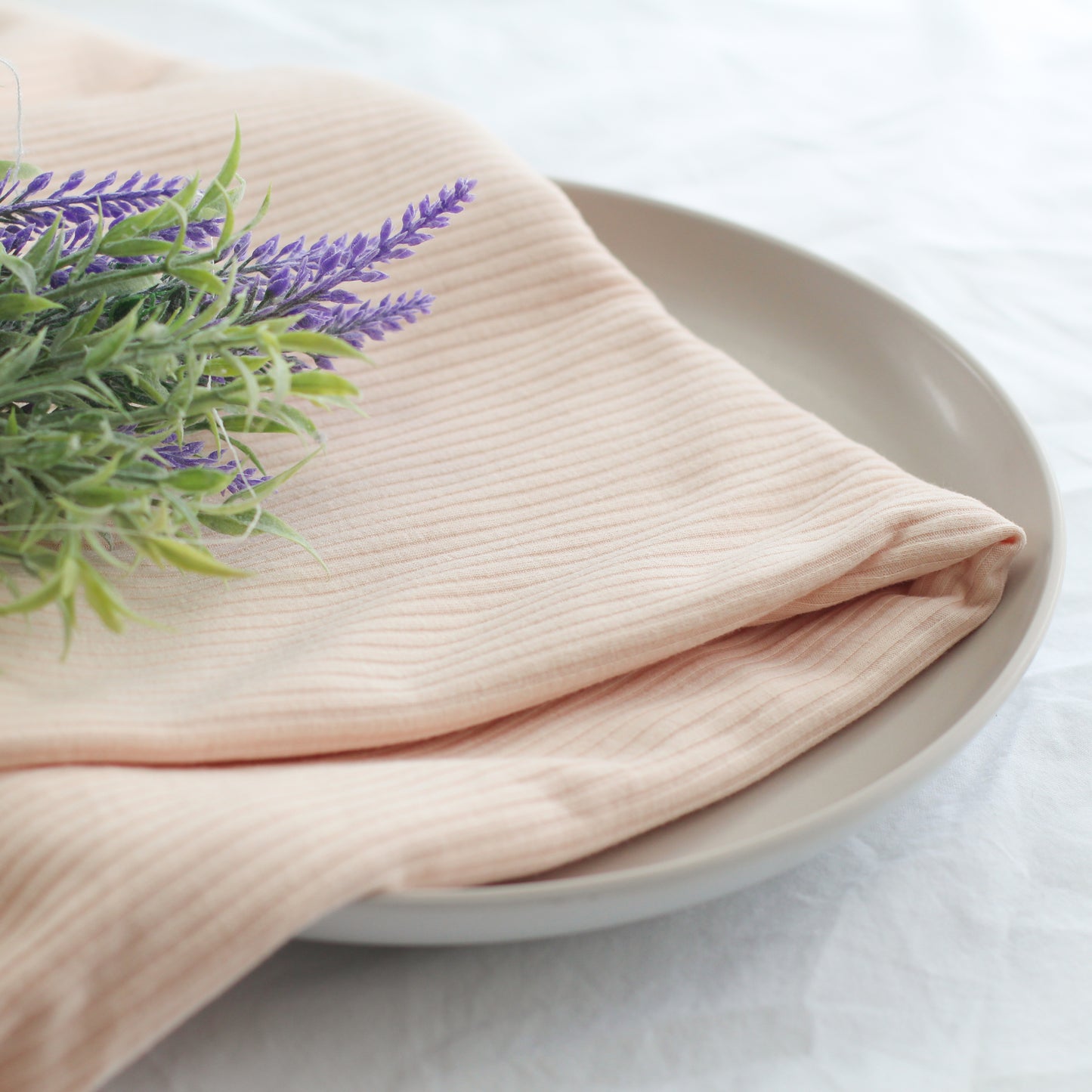 Ribbed 4*3 Knit | Peach 57cm