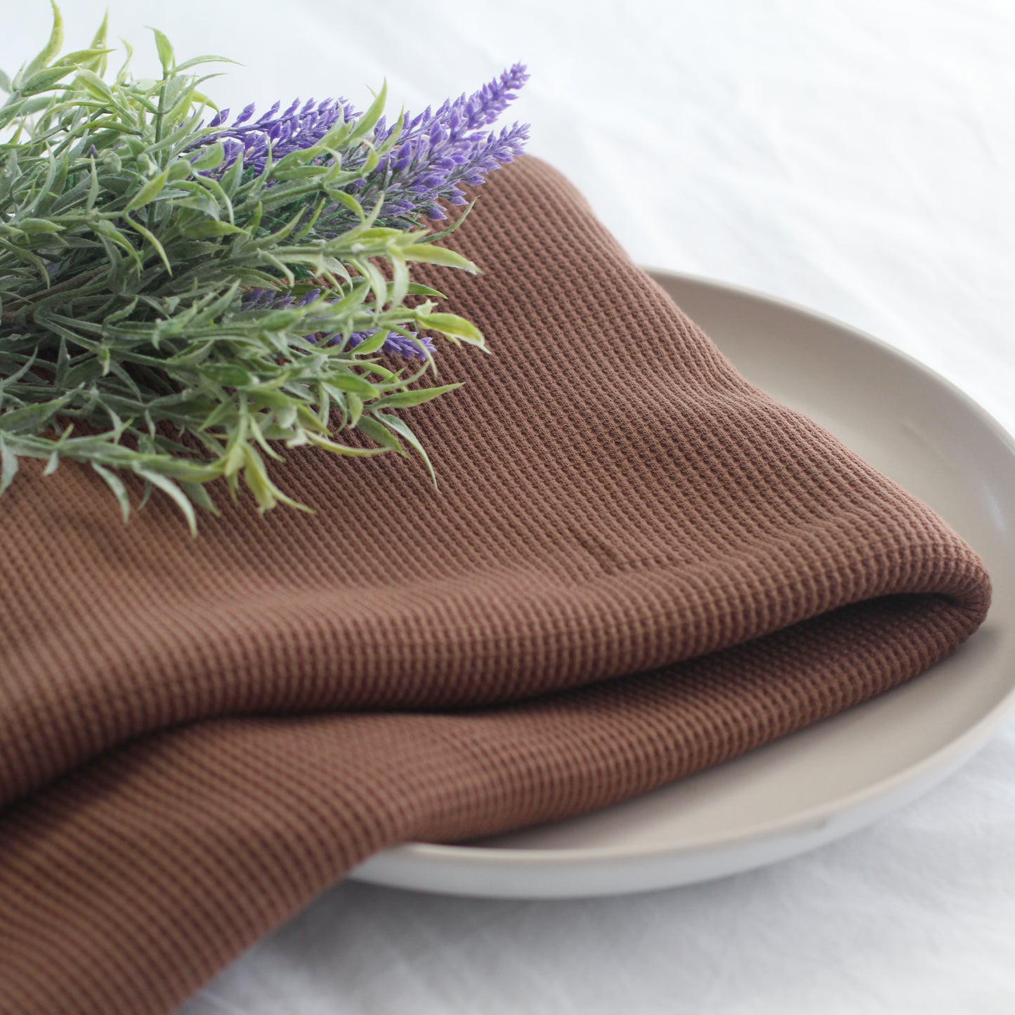Pure Cotton Waffle | Gingerbread