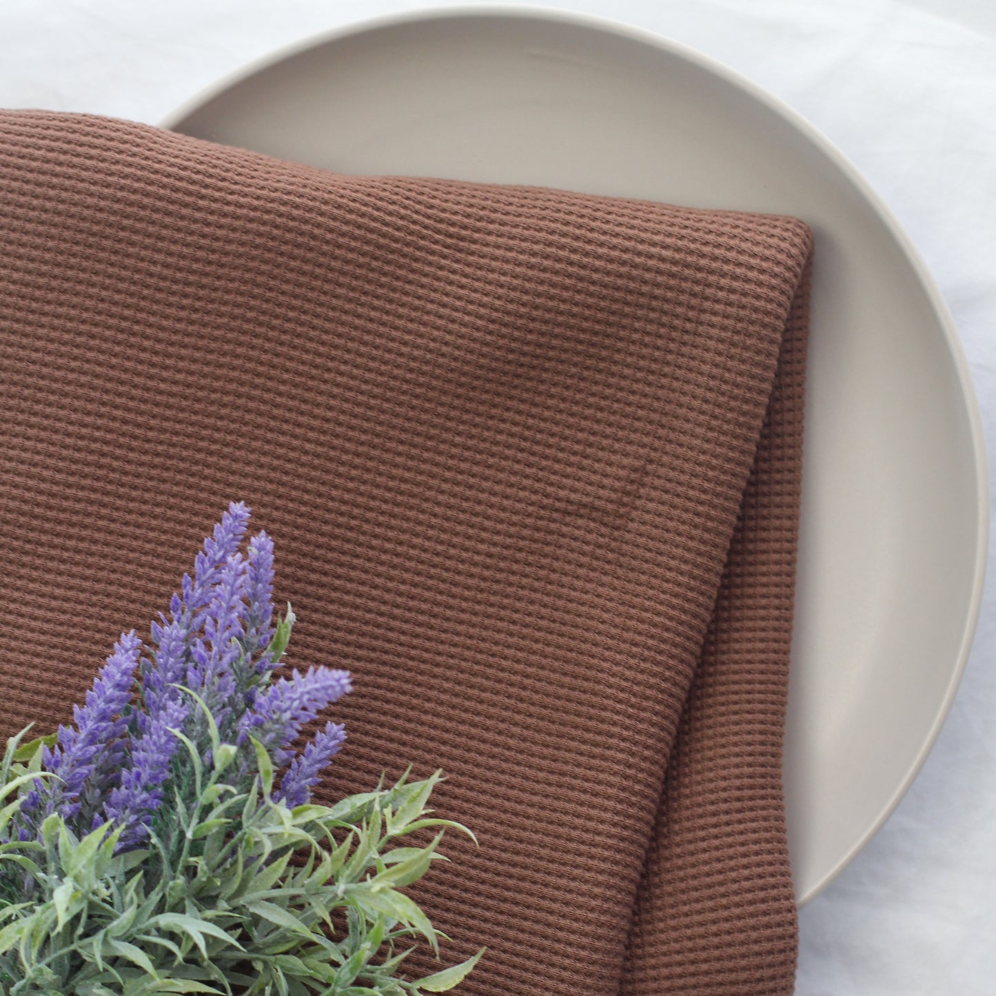 Pure Cotton Waffle | Gingerbread