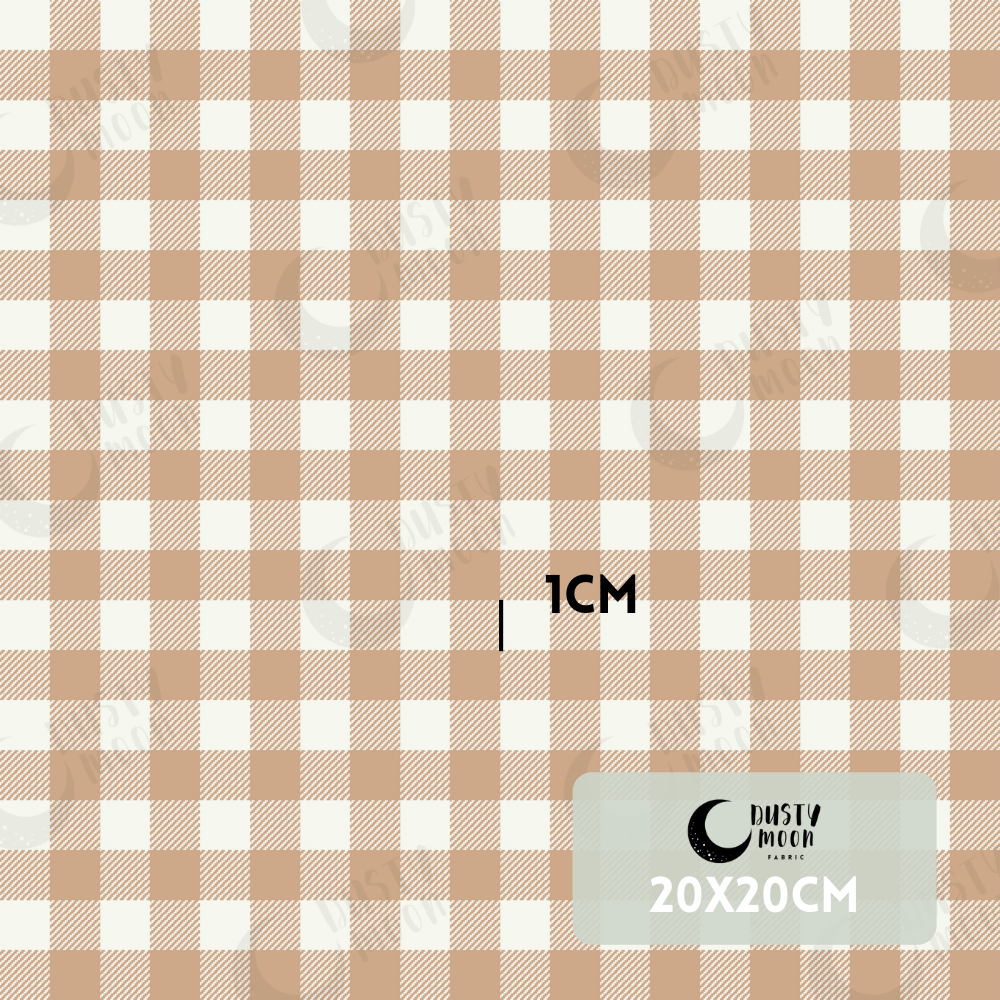 Gingham Caramel Knit | Retail
