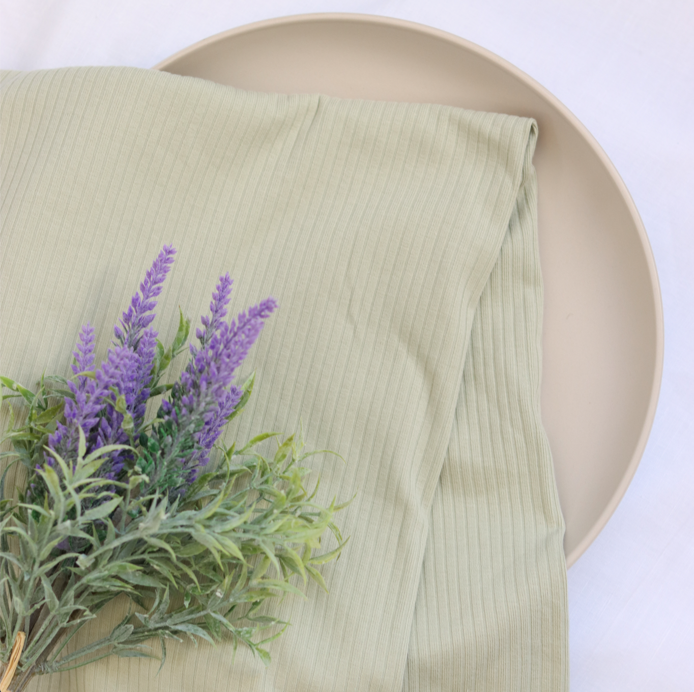 Ribbed 4*4 Knit | Green Tea