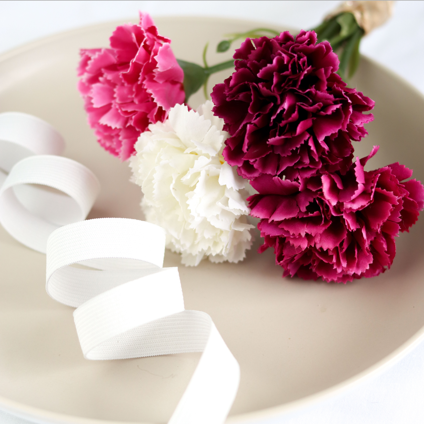 Braided Elastic | White