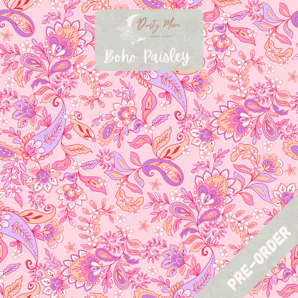 Boho Paisley Pink | Pre Order 19th - 25th June