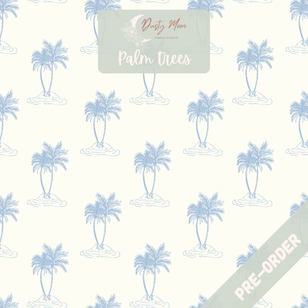 Palm Tress Cream Sky Blue | Pre Order 10th Feb - 18th Feb