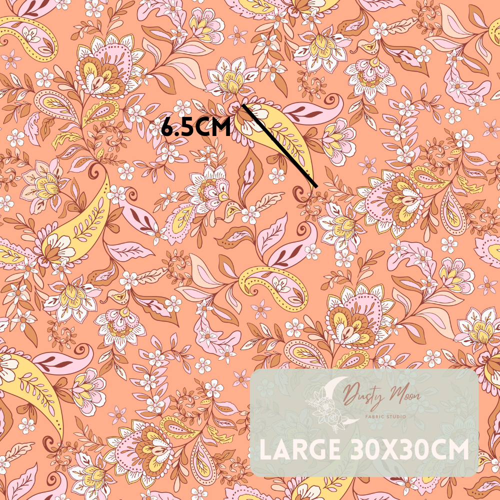 Boho Paisley Orange | Pre Order 19th - 25th June
