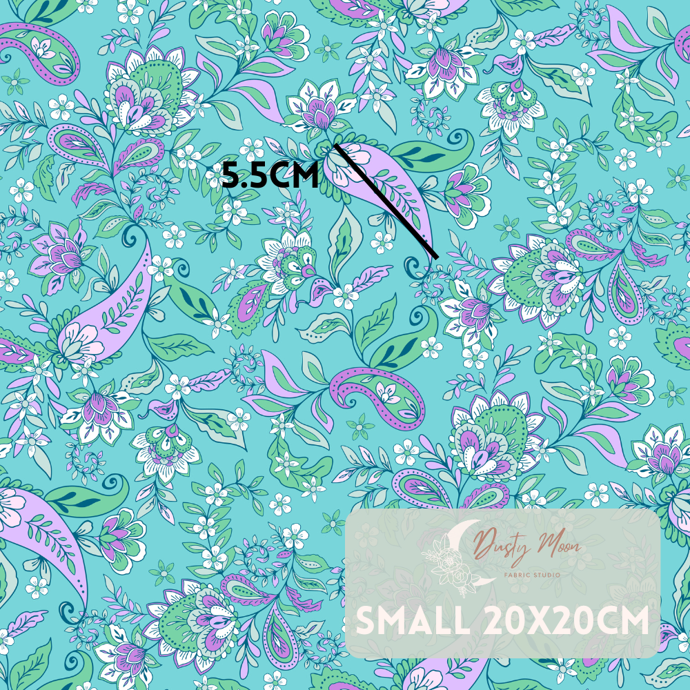 Boho Paisley Turquoise | Pre Order 19th - 25th June
