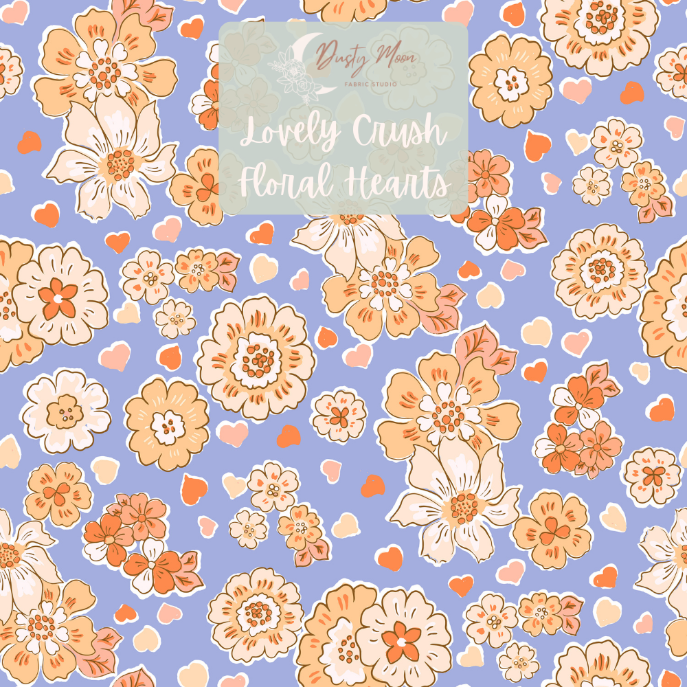 Lovely Crush Floral Hearts Blue | Pre Order 19th - 25th June