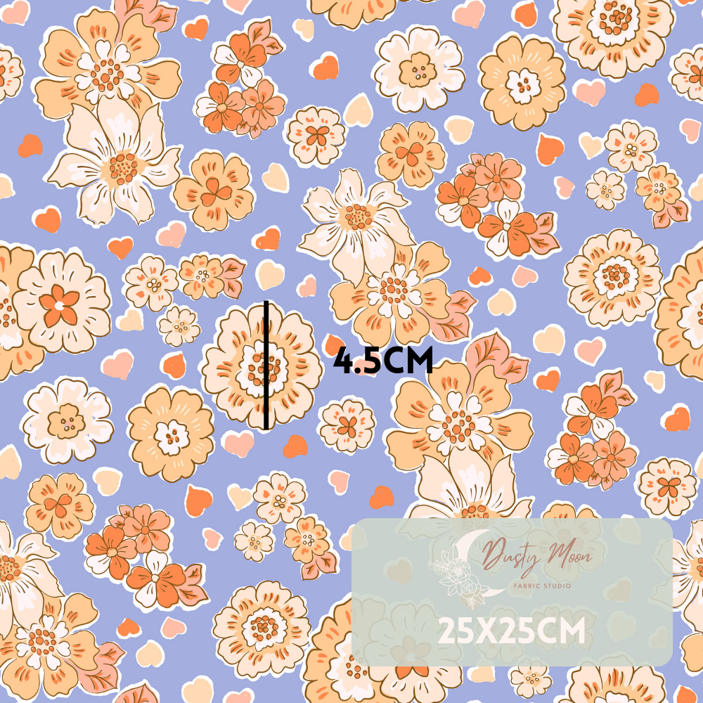 Lovely Crush Floral Hearts Blue | Pre Order 19th - 25th June