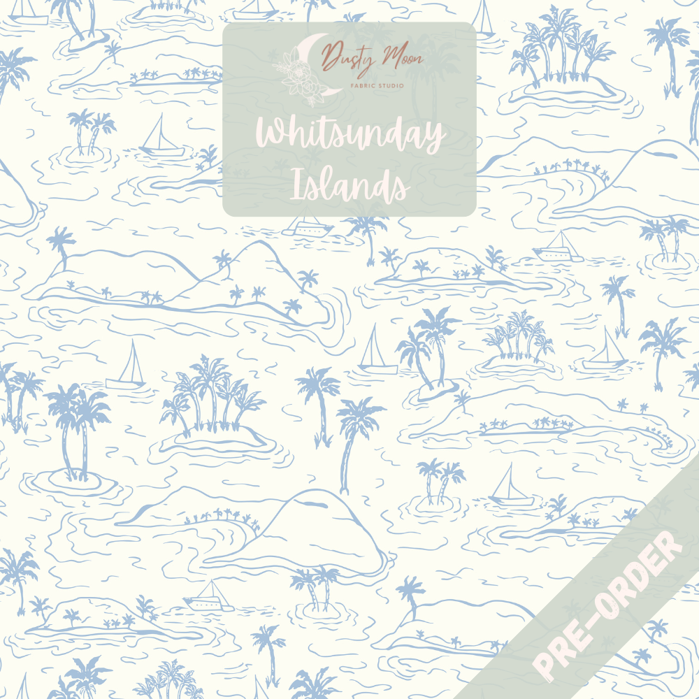 Whitsunday Islands Toile Sky Blue | Pre Order 10th Feb - 18th Feb