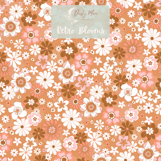 Retro Blooms Brown  | Pre Order 17th Mar - 24th Mar