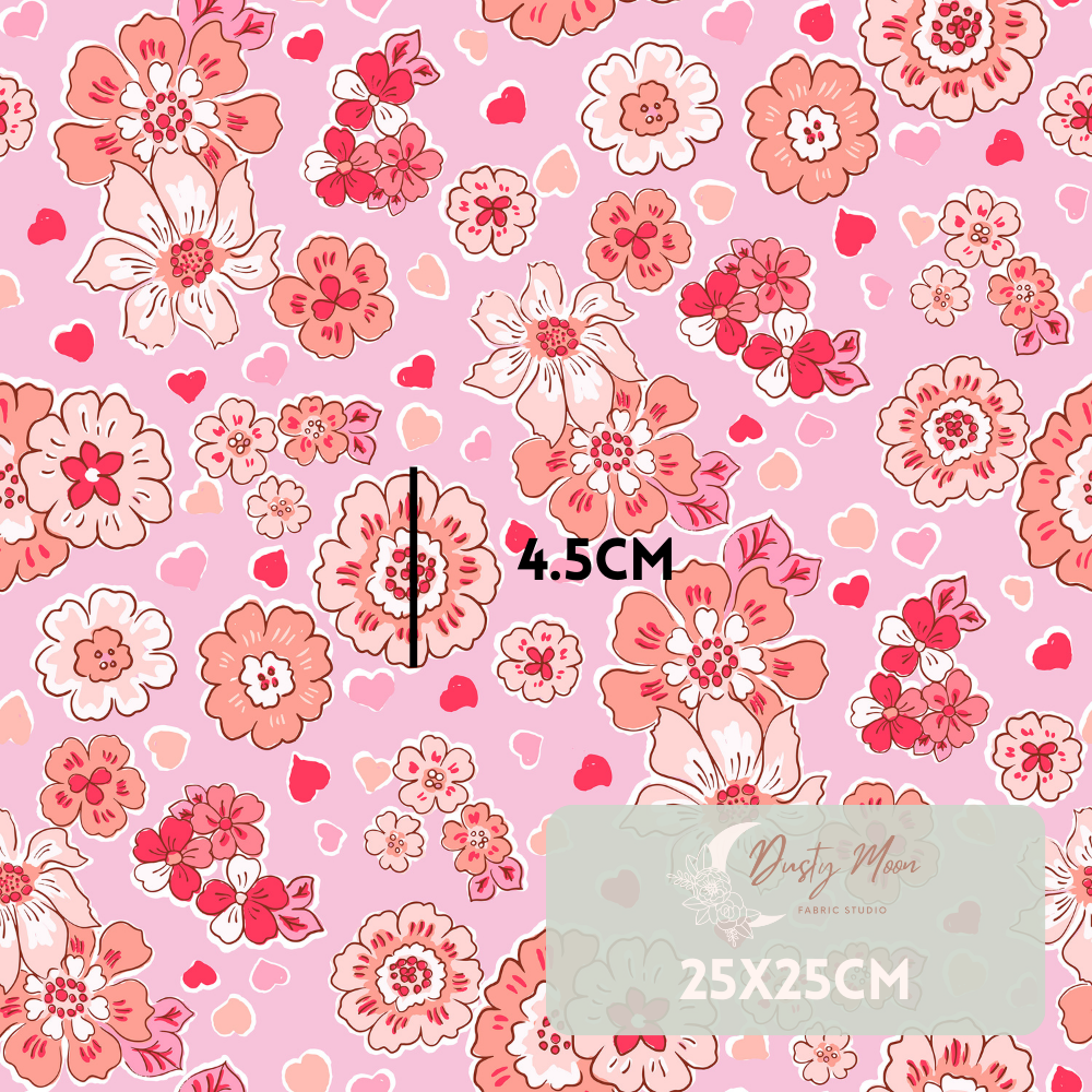 Lovely Crush Floral Hearts Pink | Pre Order 19th - 25th June